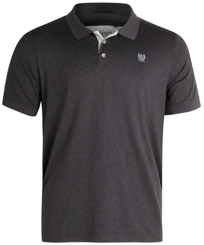 Chaps Mens Polo Shirt - Dry Fit Performance Short Sleeve Golf Polo Shirt for Men (S-2XL) Size Medium Black Onyx