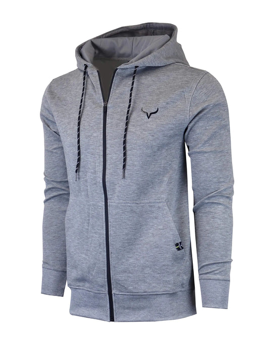 Screenshot SPORTS-A5050 Mens Premium Athletic Full Zip-up Fleece Jacket - Running Fitness Jogger Workout Gym Sweatshirt-H.Grey-2Xlarge